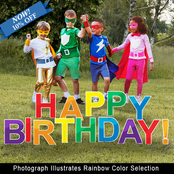 10% OFF Custom message with Plastic lawn letters