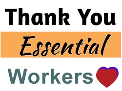 Thank You Essential Workers 24x18-Large