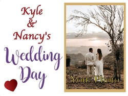 Congratulations Name 2 Photo 24x18-Large