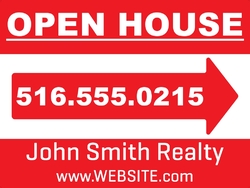 Real Estate - Open House - Right Yard Sign 24"x18"
