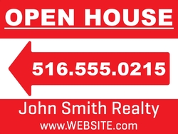 Real Estate - Open House - Left Yard Sign 24"x18"