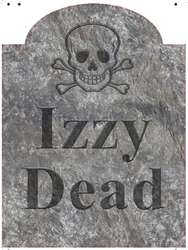 Tombstone-Izzy Dead Medium 18" x 24"