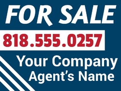 Real Estate - For Sale Yard Sign 24"x18"