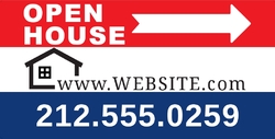 Vinyl Banner - Real Estate - Open House - Custom Template