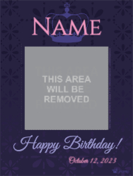 Teen Birthday 18"Wx24"H 