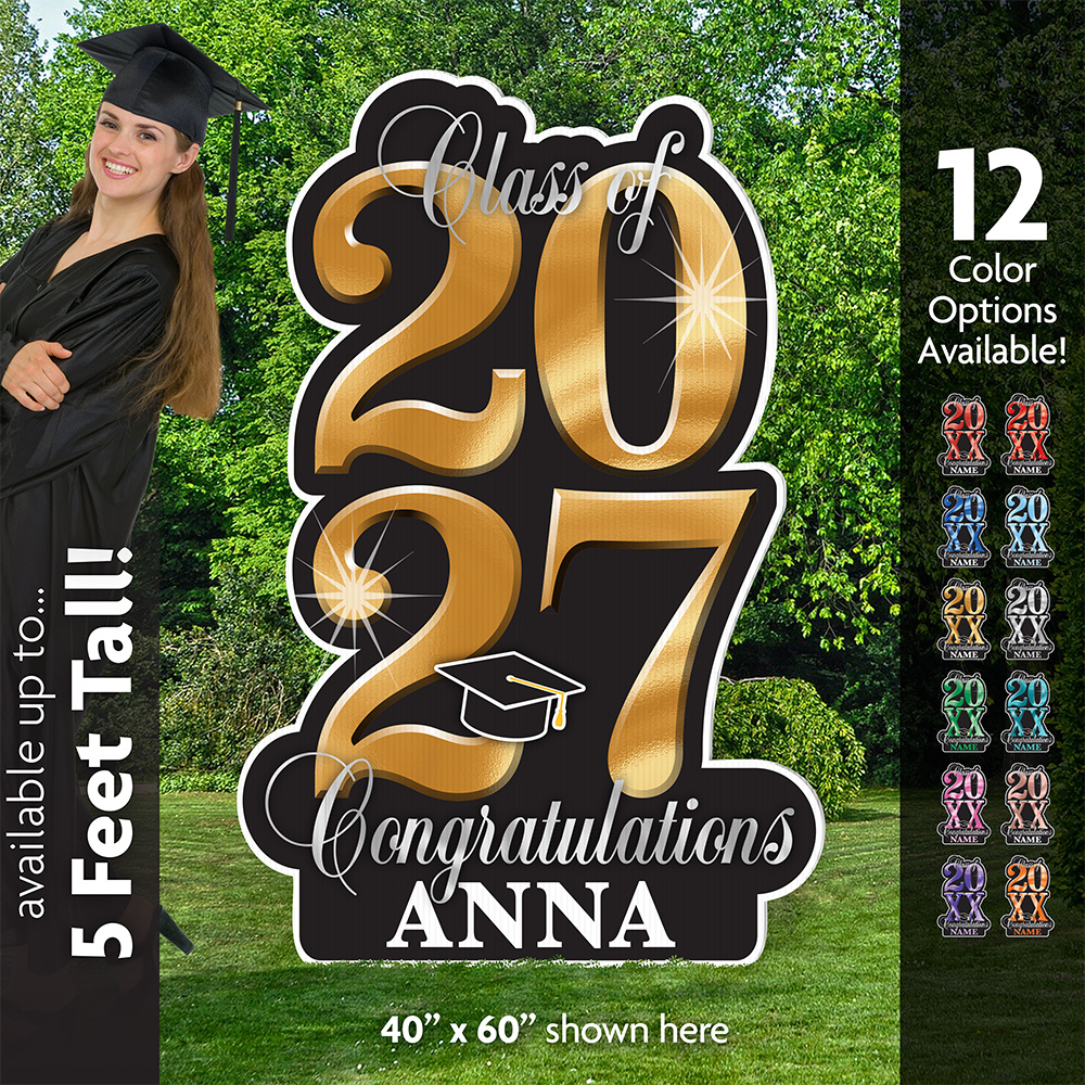 2027 Graduation Yard Sign 2021 tall Graduation Lawn Sign