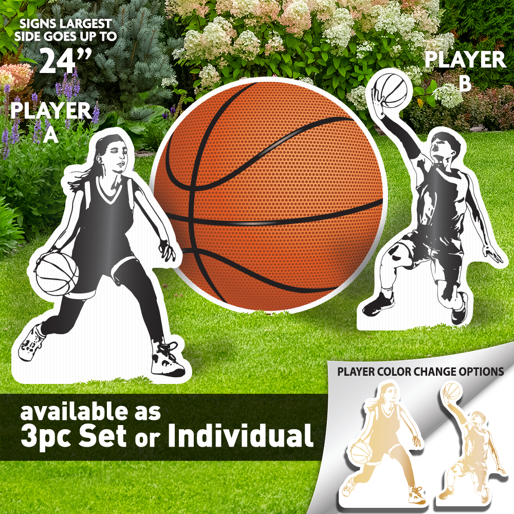 Basketball, Player A and B Lawn & Photo Prop