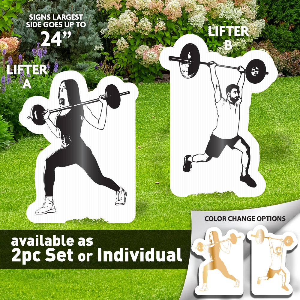 Powerlifter Lawn & Photo Prop