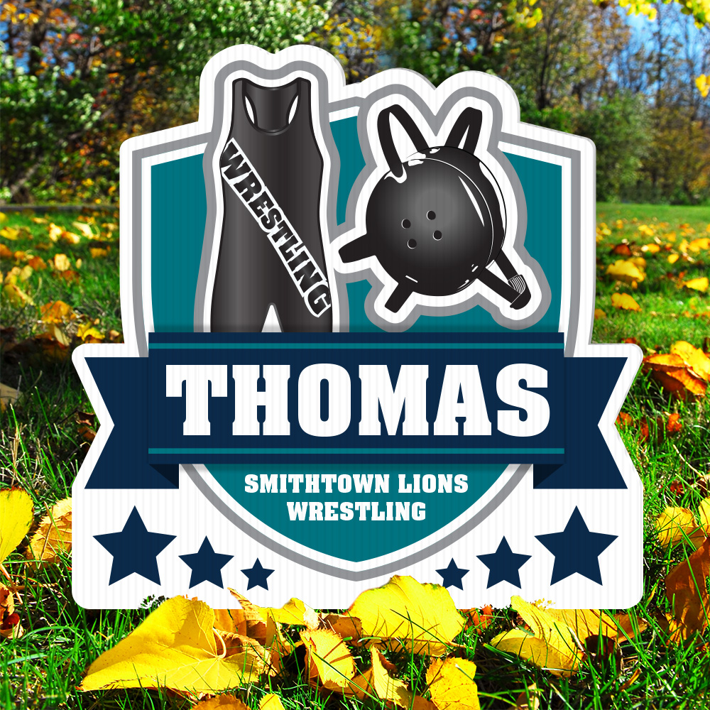 Wrestling Team Yard Decoration