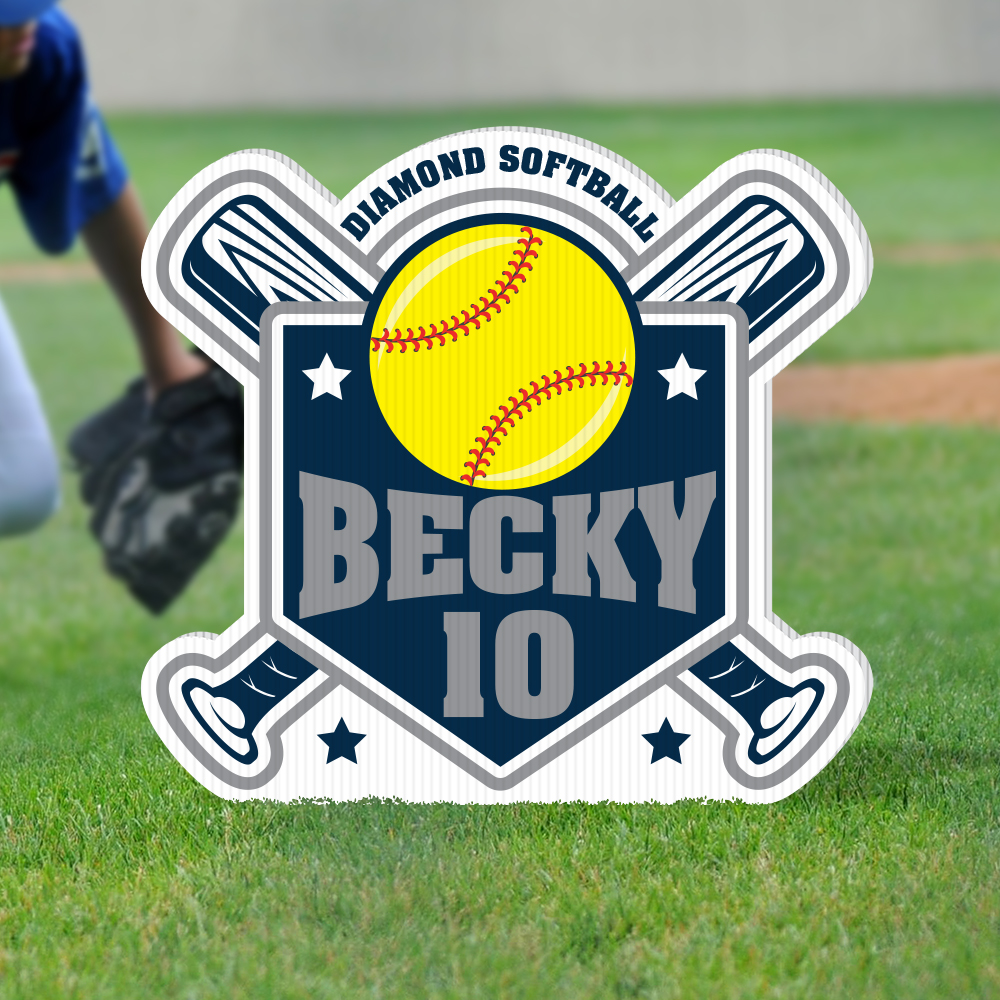 Softball Team Yard Decoration