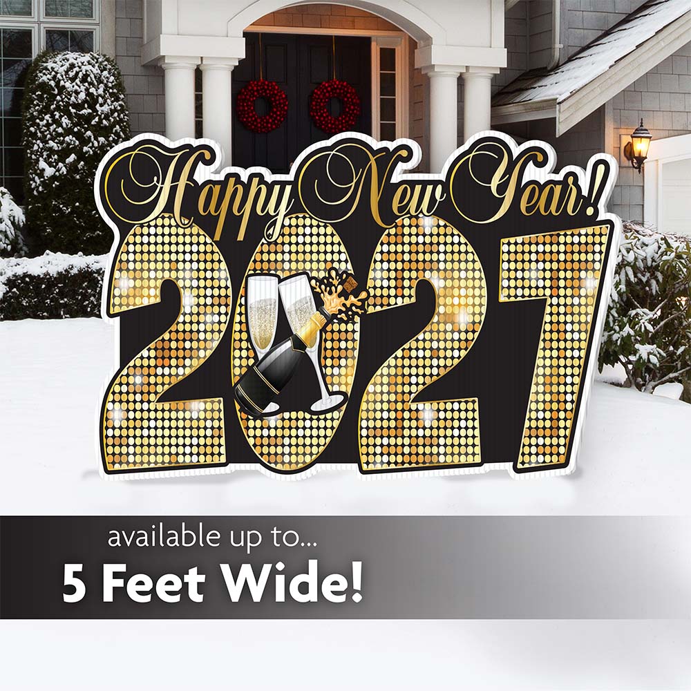 New Year Disco 2027 Lawn Decor