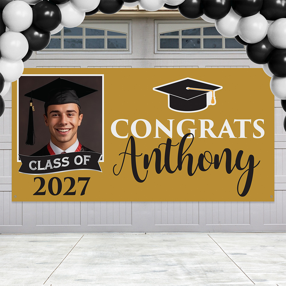 Custom Photo Graduation Banner
