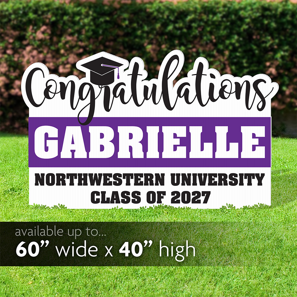 Large Congrats Grad Yard Sign