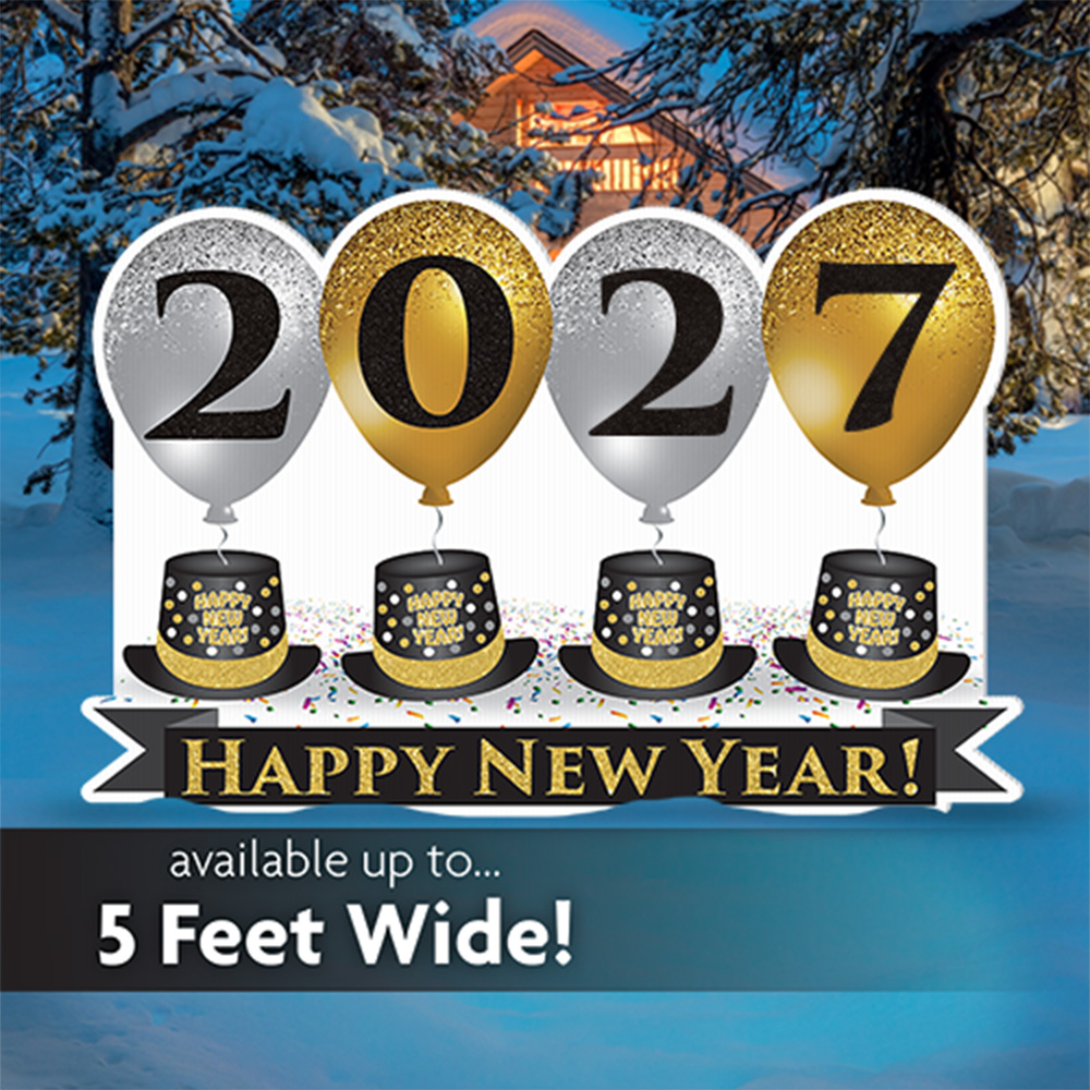 New Year's Eve Party Yard Sign