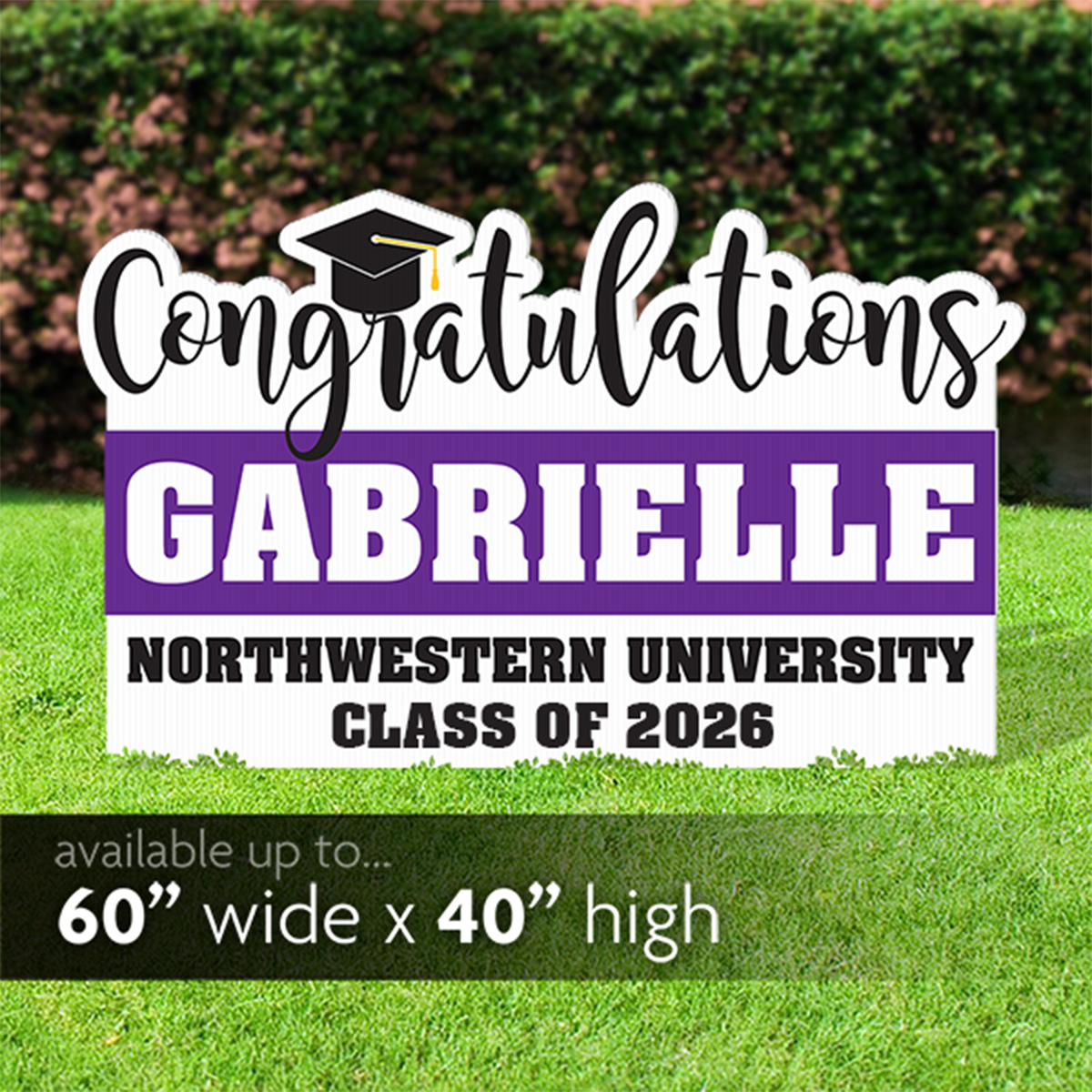 Large Grad Yard Sign