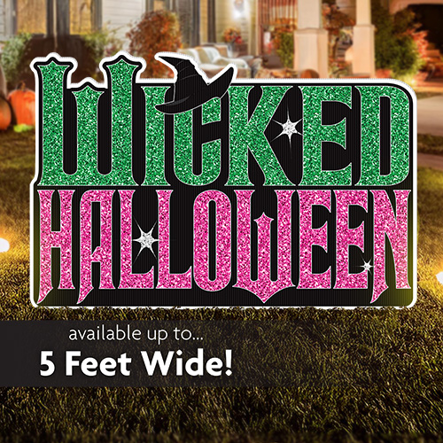 Wicked Witch Halloween Lawn Sign