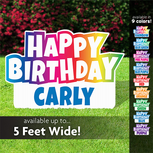 Happy Birthday Lawn Sign