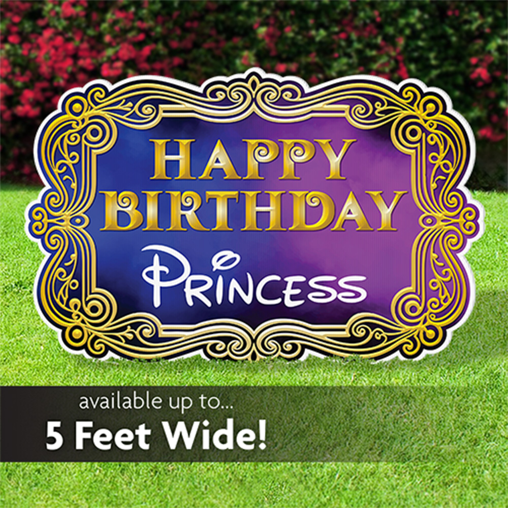Fairy Tale Princess Birthday Lawn Sign