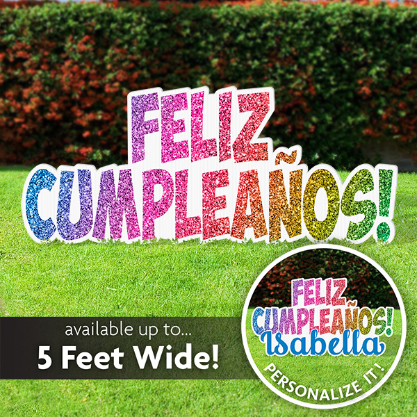 Feliz Cumpleanos, Happy Birthday Sign