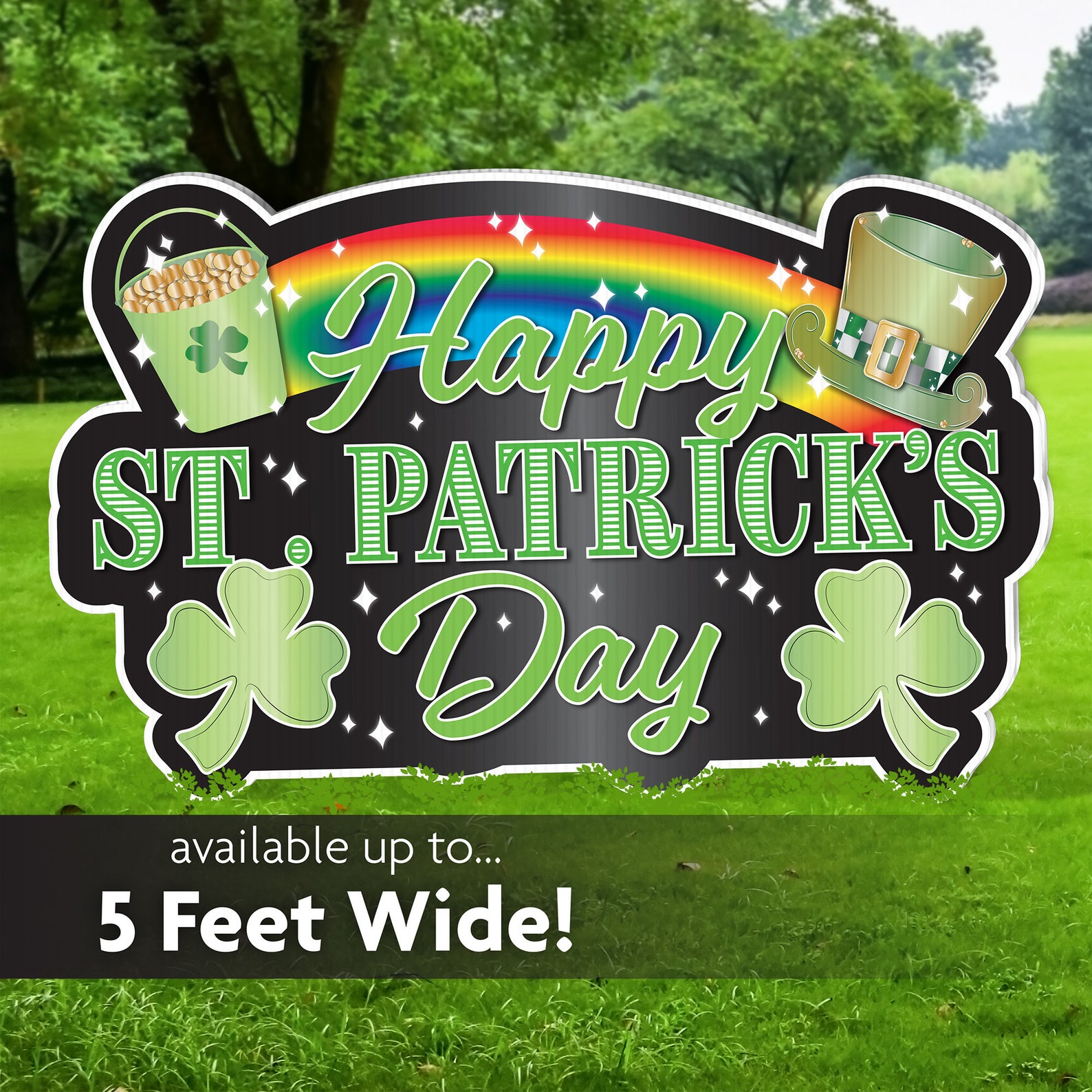 St. Patrick's Day Yard Sign