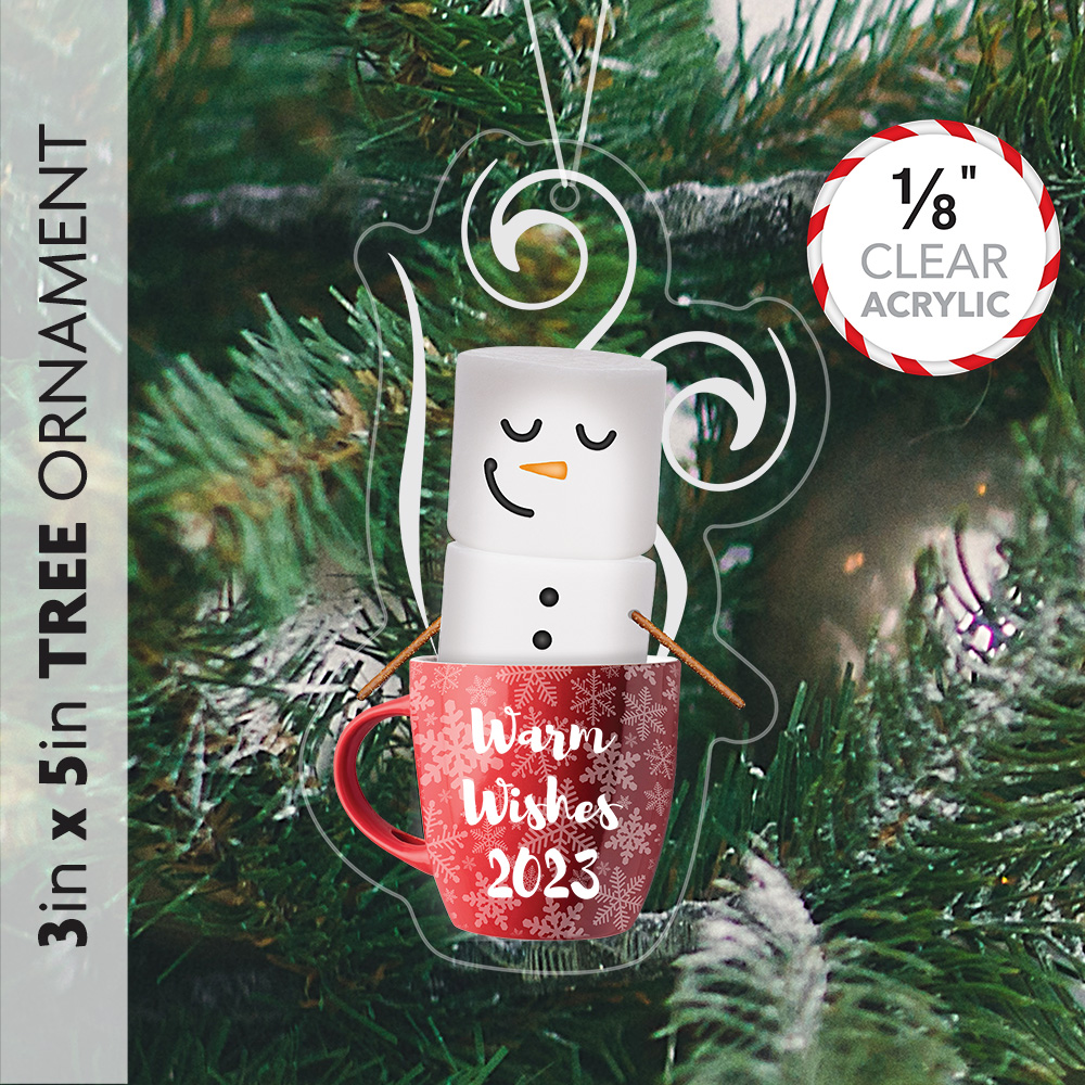 Marshmallow Man Acrylic Ornament