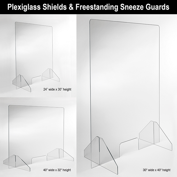 Collapsible Plexiglass Shields | Sneeze Guard