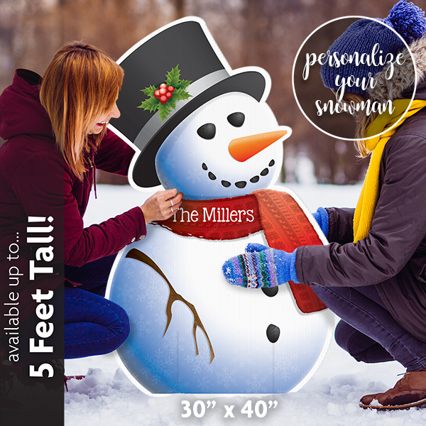 Snowman Lawn Sign Snowman Lawn Sign