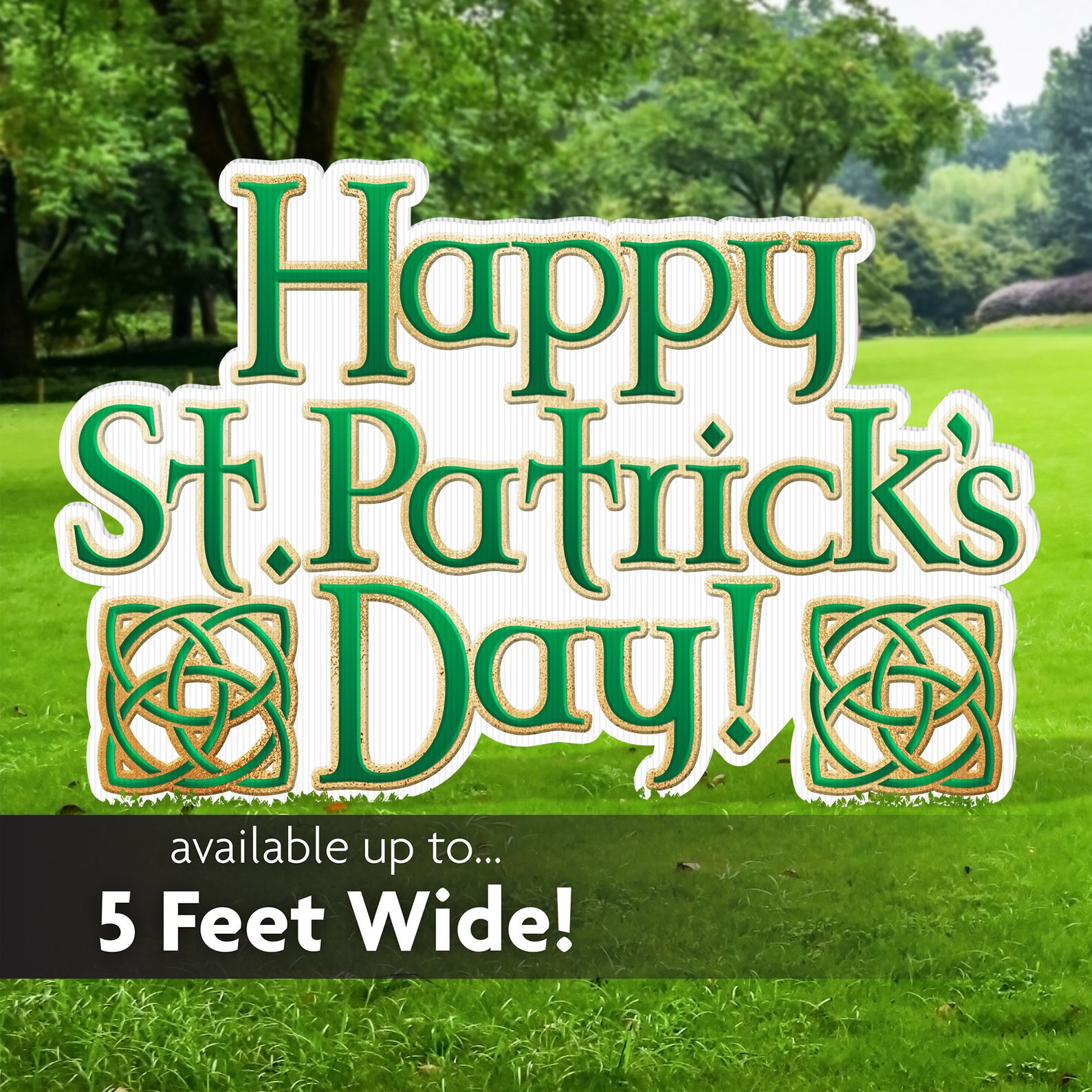 Happy St. Patrick's Day Yard Sign Happy St. Patrick's Day Yard Sign, personalized