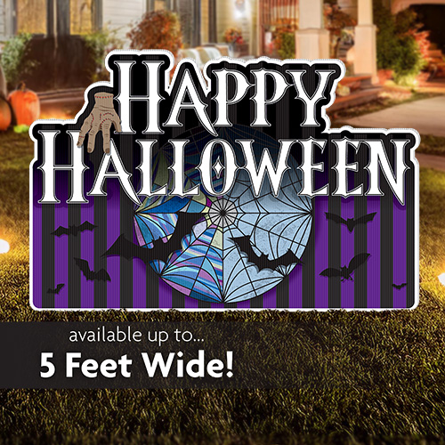 Goth Wednesday Halloween Lawn Sign