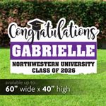 Congratulations lawn sign