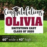 Congratulations graduation yard sign