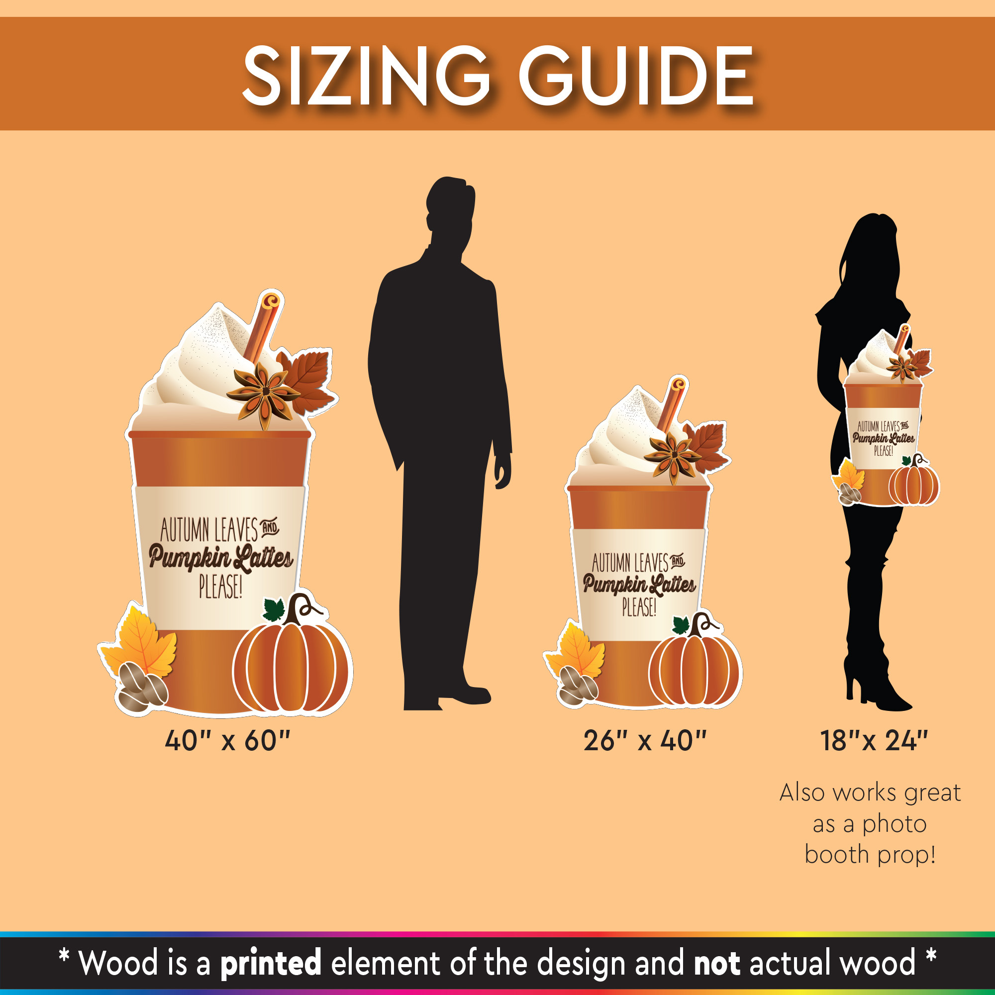 Latte Sign Size