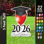 Graduate Balloon & Grad Cap Lawn Sign 1