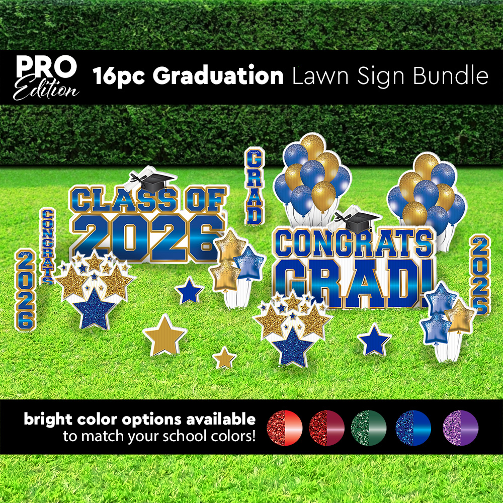 Graduation 16 pc Yard Sign 1