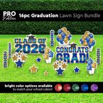 Graduation 16 pc Yard Sign 1