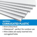 Merry Christmas Swirls & Flourishes Yard Sign 4