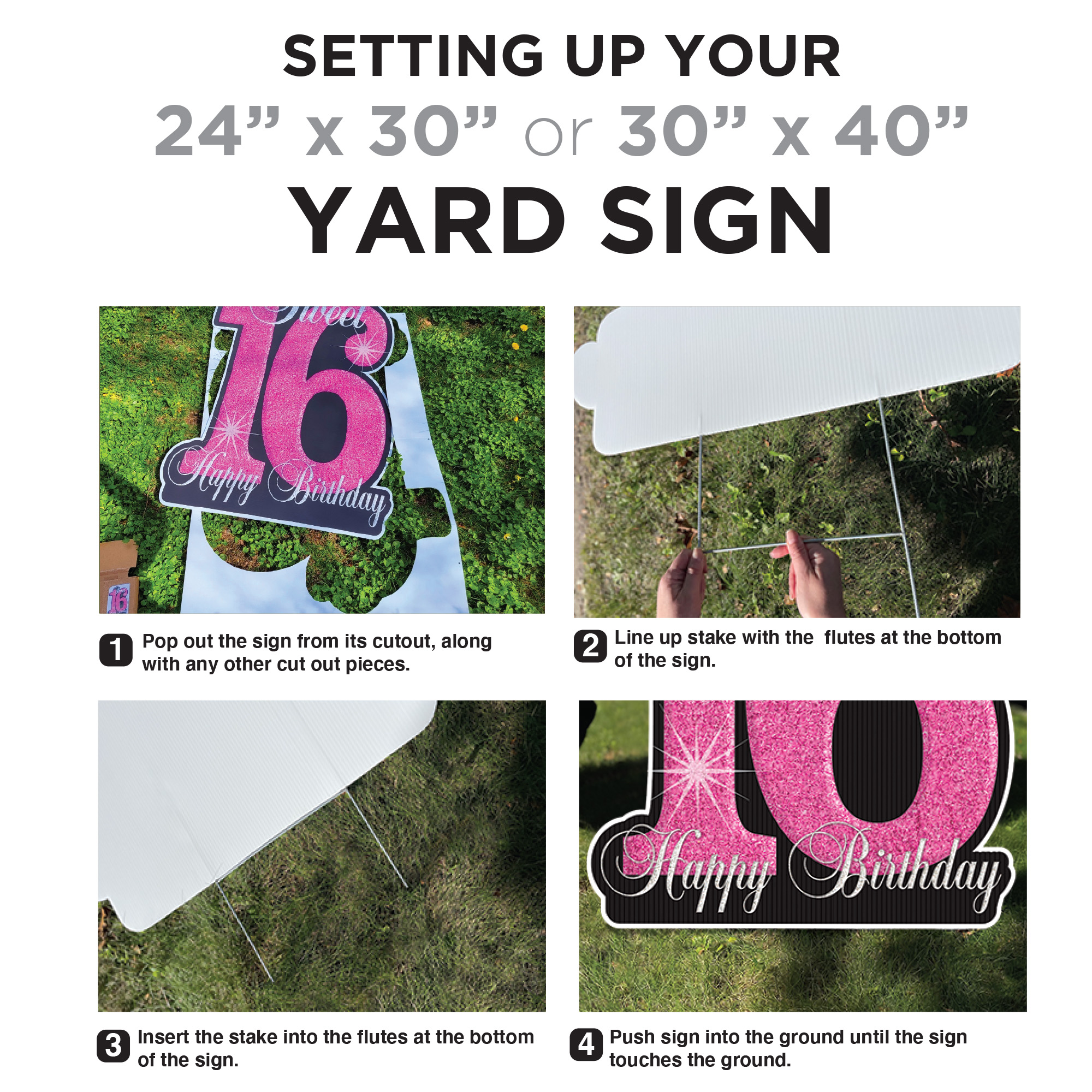 Yard Sign Set Up