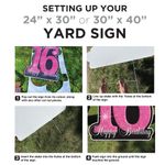 Golden Ticket Birthday Lawn Sign 7