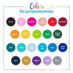 Personalization Color Options