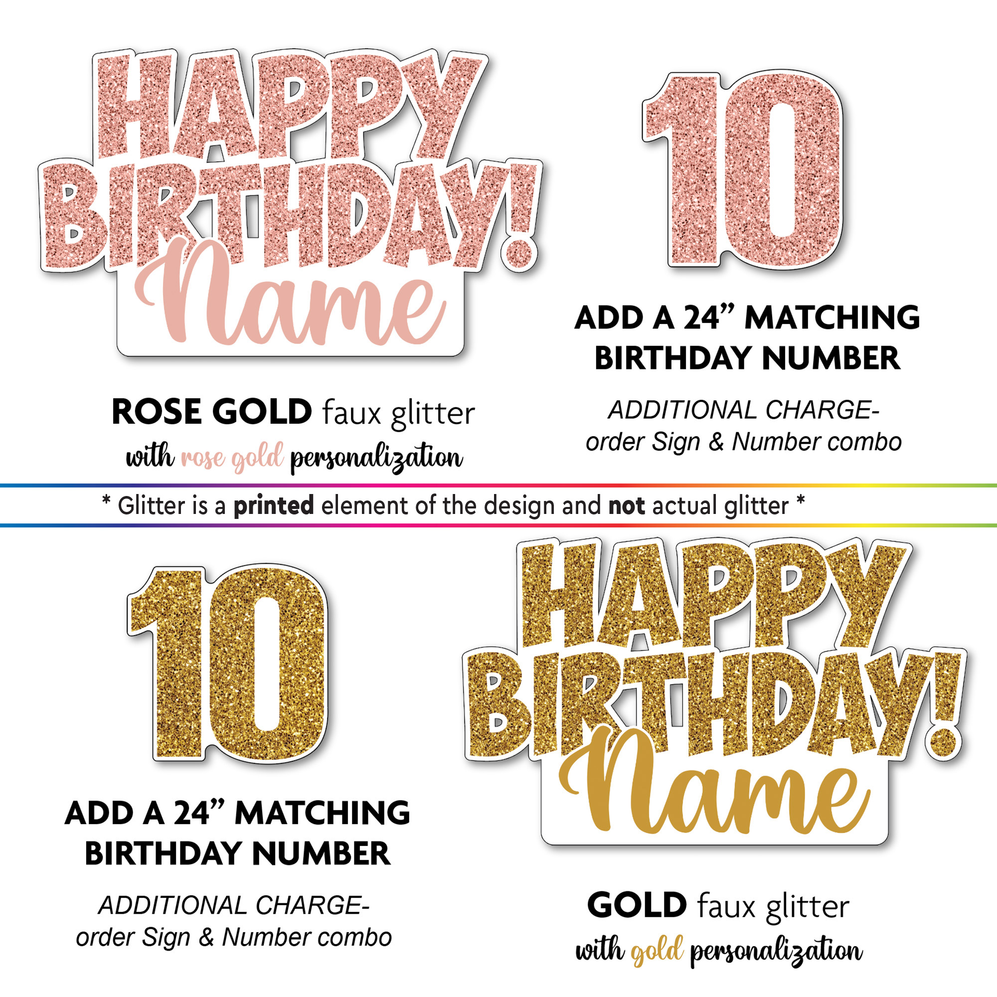 Faux Glitter Color Chart 4