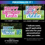 Faux Glitter YArd Sign Options