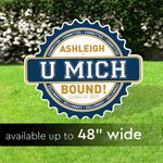 College Commitment Badge Lawn Sign 1