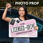 Licensed to Drive Lawn Sign & Photo Prop 2