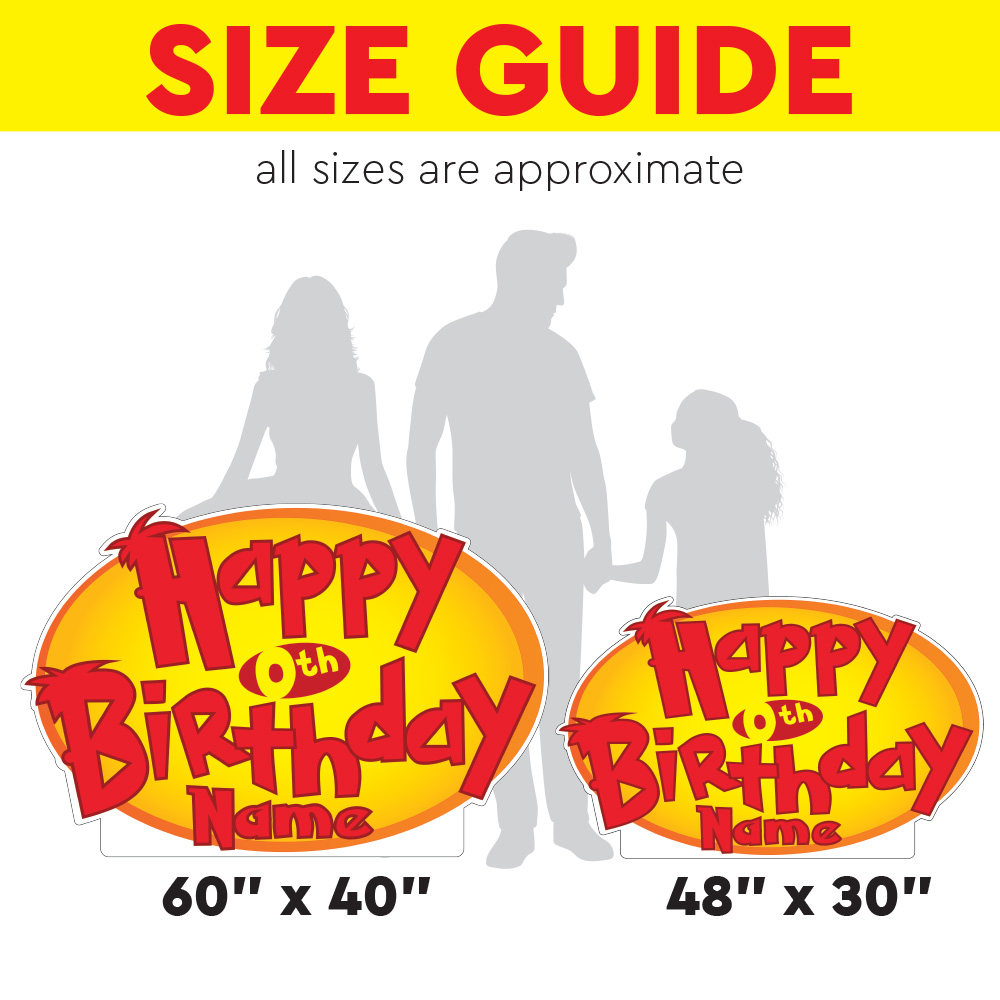 Summer Adventure Cartoon Birthday Lawn Sign 3