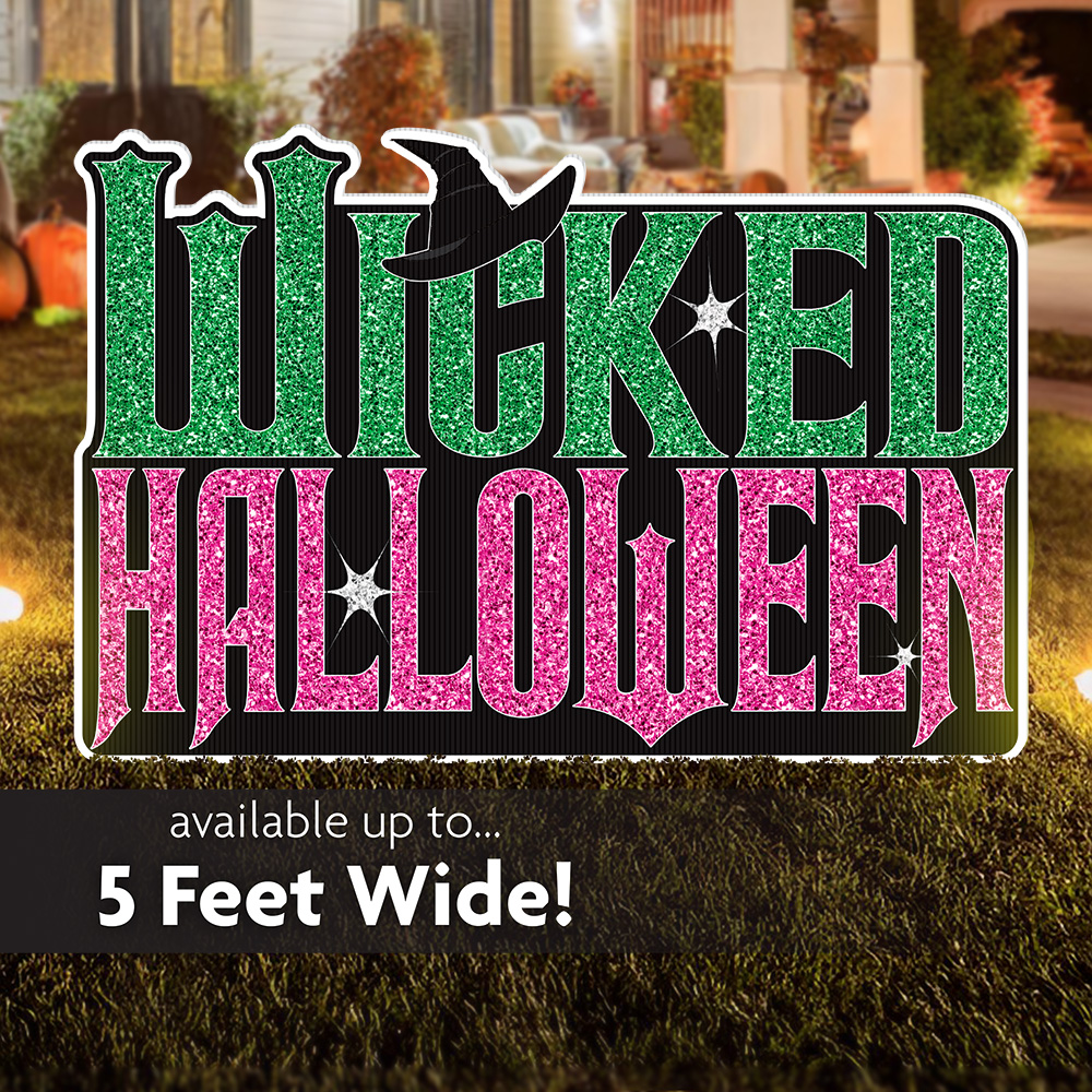 Wicked Witch Halloween Lawn Sign 1