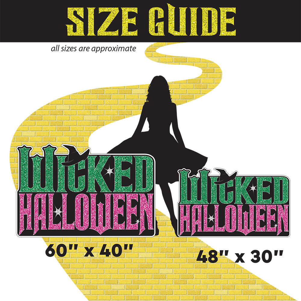 Wicked Witch Halloween Lawn Sign 2