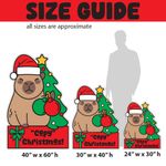 Capybara "Capy" Christmas Lawn Sign 4