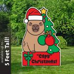 Capybara "Capy" Christmas Lawn Sign 2