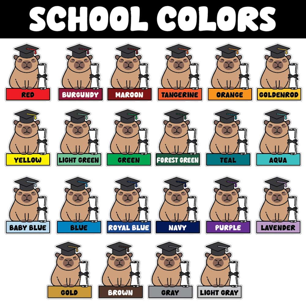 Capybara "Capy Graduation" Lawn Sign 4