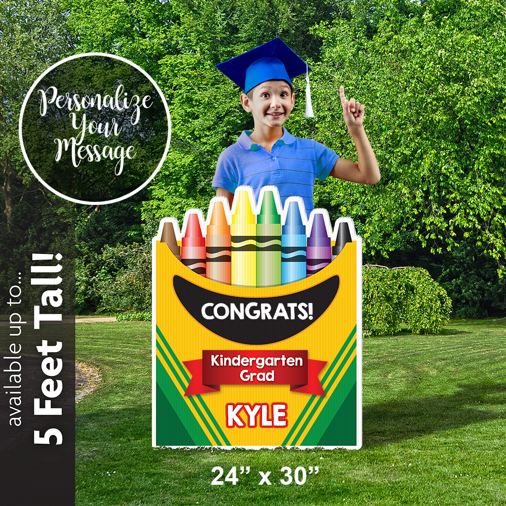Box of Crayons Grad Sign 3